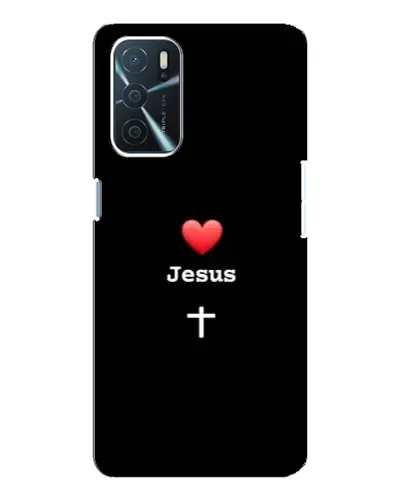 Чохол для OPPO A16 з картинкою «Серце - Jesus»