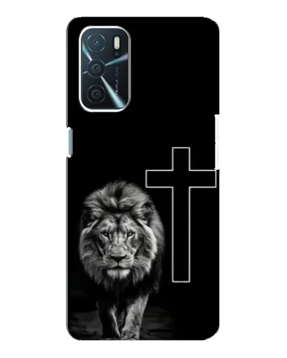 Чохол для OPPO A16 з картинкою «Лев та Хрест»