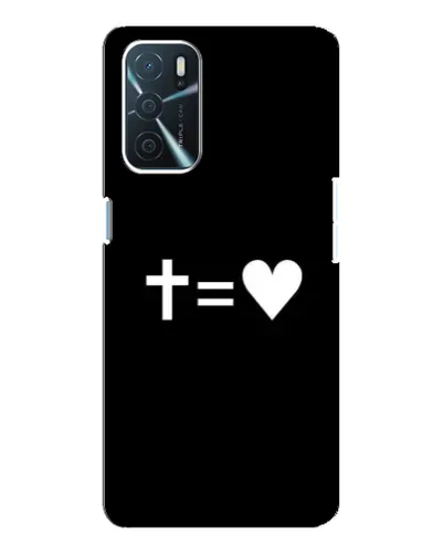 Чохол для OPPO A16 з картинкою «Хрест та Серце»