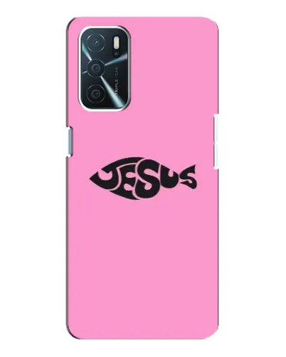 Чохол для OPPO A16 з картинкою «Рожевий символ Jesus»