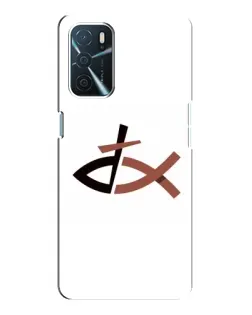 Чохол для OPPO A16 з картинкою «Риба та хрест»