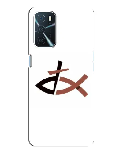 Чохол для OPPO A16 з картинкою «Риба та хрест»