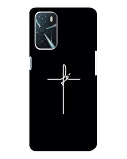 Чехол для OPPO A16 с картинкой «Тонкий крест»