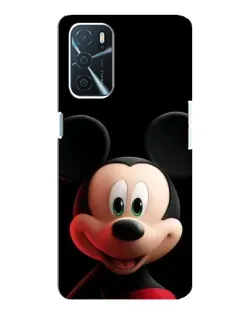 Чехол для OPPO A16 с картинкой «Улыбающийся Микки Маус»