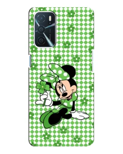 Чехол для OPPO A16 с картинкой «Mickey в клетку»