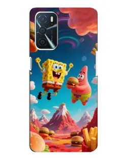 Чехол для OPPO A16 с картинкой «Космический фастфуд»