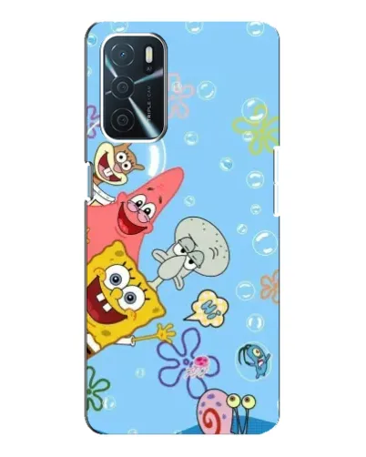 Чехол для OPPO A16 с картинкой «Веселые пузырьки»