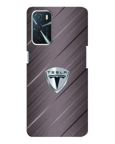 Чохол для OPPO A16 з картинкою «Металева текстура Tesla»