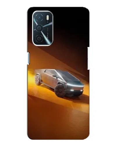 Чохол для OPPO A16 з картинкою «Cybertruck у пустелі»