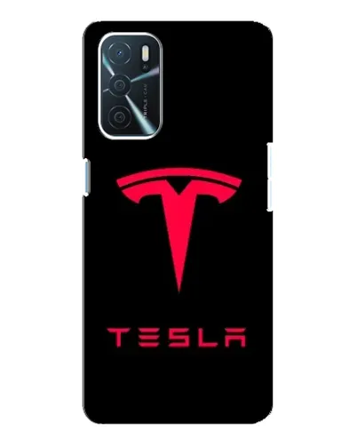 Чохол для OPPO A16 з картинкою «Tesla Red Logo»
