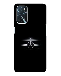 Чехол для OPPO A16 с картинкой «Mercedes — абстрактные линии»
