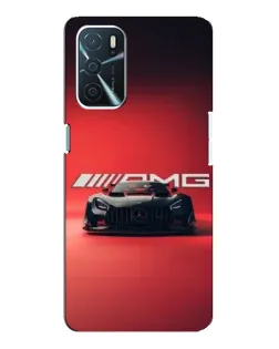 Чехол для OPPO A16 с картинкой «Mercedes AMG — красная линия»