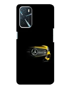 Чехол для OPPO A16 с картинкой «Mercedes — ретро стиль»
