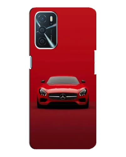 Чехол для OPPO A16 с картинкой «Красный Mercedes AMG»