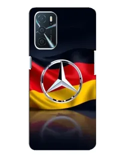 Чехол для OPPO A16 с картинкой «Mercedes — флаг Германии»