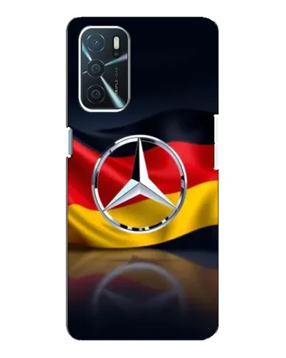 Чехол для OPPO A16 с картинкой «Mercedes — флаг Германии»