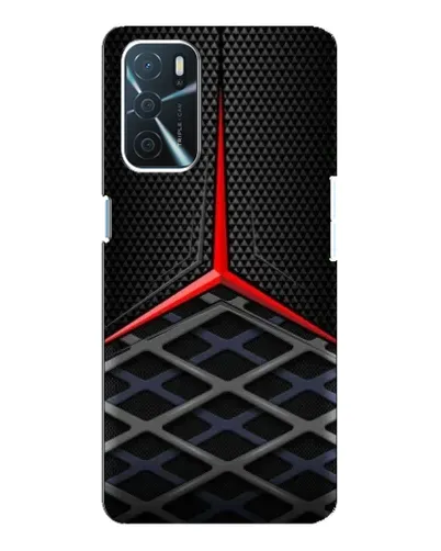Чехол для OPPO A16 с картинкой «Mercedes Carbon Grid»