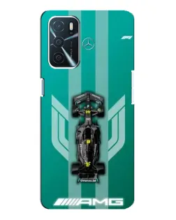 Чехол для OPPO A16 с картинкой «Mercedes AMG Petronas»