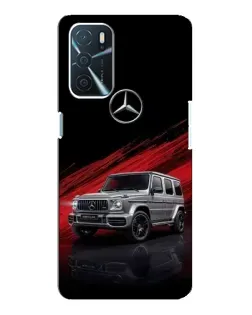Чехол для OPPO A16 с картинкой «Mercedes G-Class красный»
