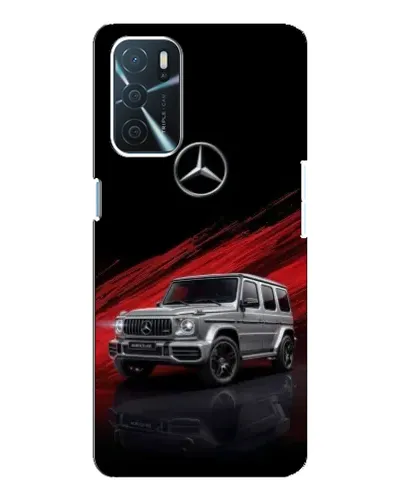 Чехол для OPPO A16 с картинкой «Mercedes G-Class красный»