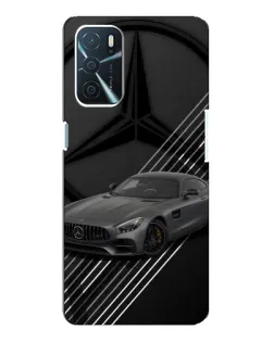 Чехол для OPPO A16 с картинкой «Mercedes AMG — графика»