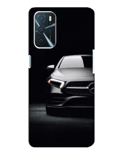 Чехол для OPPO A16 с картинкой «Свет фар Mercedes»