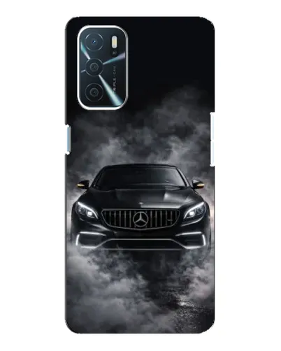 Чехол для OPPO A16 с картинкой «Mercedes в дыму»