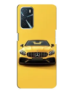 Чехол для OPPO A16 с картинкой «Желтый Mercedes GT»