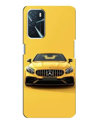Чехол для OPPO A16 с картинкой «Желтый Mercedes GT»