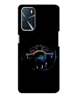 Чехол для OPPO A16 с картинкой «Салон Audi — руль» Чехол для OPPO A16 с картинкой «Салон Audi — руль»