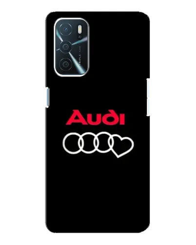 Чехол для OPPO A16 с картинкой «Логотип Audi Heart»
