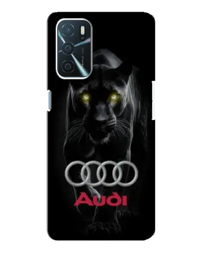 Чехол для OPPO A16 с картинкой «Пантера и Audi»