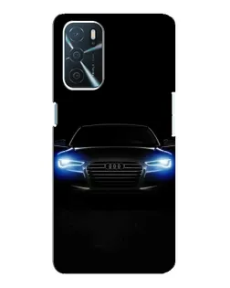 Чехол для OPPO A16 с картинкой «Audi в неоне»
