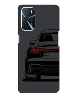 Чехол для OPPO A16 с картинкой «Задняя часть Audi — арт»