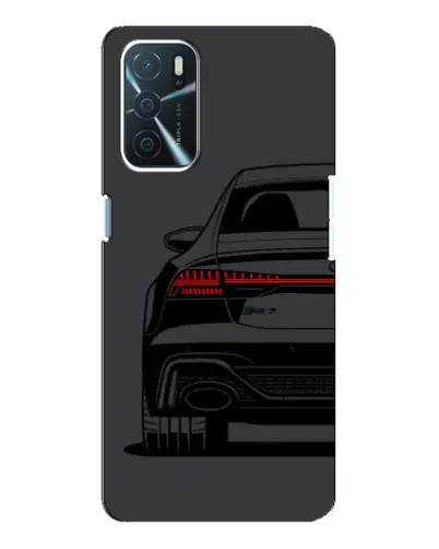 Чехол для OPPO A16 с картинкой «Задняя часть Audi — арт»