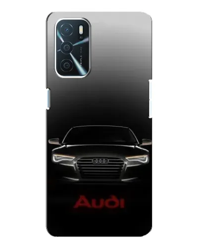 Чехол для OPPO A16 с картинкой «Audi — градиентный контур»