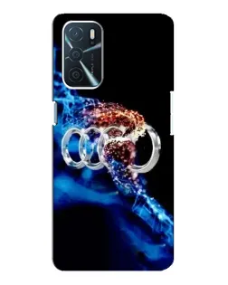 Чехол для OPPO A16 с картинкой «Энергия лого Audi»