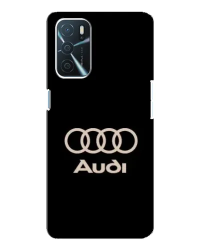 Чехол для OPPO A16 с картинкой «Audi — золотой логотип»