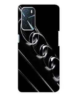Чехол для OPPO A16 с картинкой «Audi — абстрактные кольца»