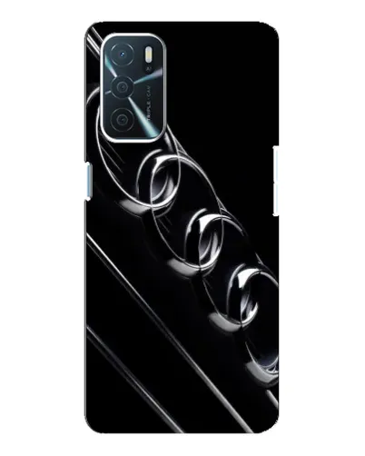 Чехол для OPPO A16 с картинкой «Audi — абстрактные кольца»