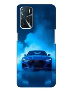 Чехол для OPPO A16 с картинкой «Audi — голубая энергия»