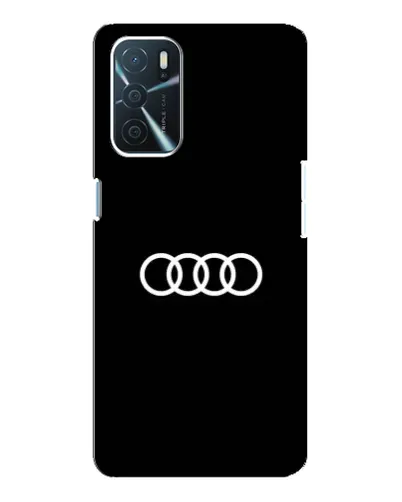 Чехол для OPPO A16 с картинкой «Audi White Logo»