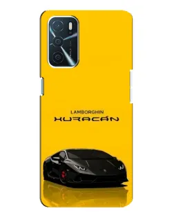 Чехол для OPPO A16 с картинкой «Lamborghini Huracan черный»