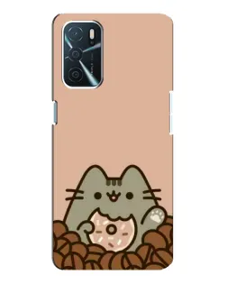 Чехол для OPPO A16 с картинкой «Кофейный Пушин»