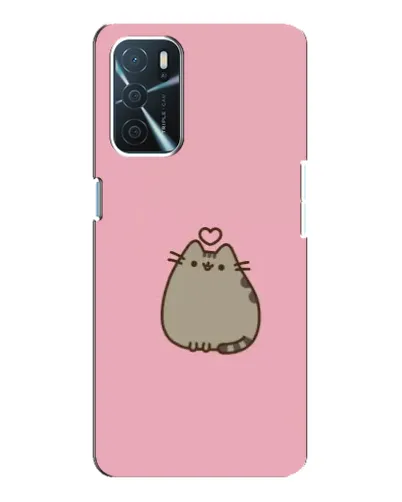 Чехол для OPPO A16 с картинкой «Pusheen сердце»