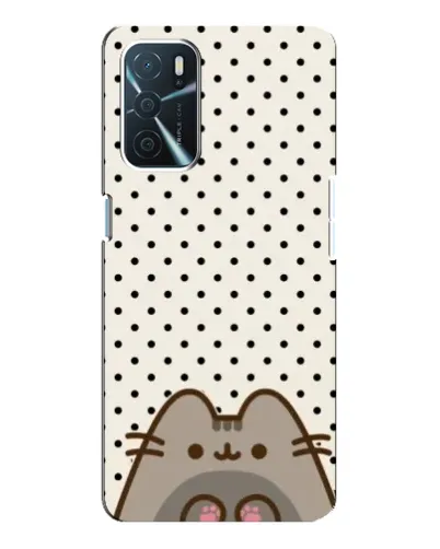 Чехол для OPPO A16 с картинкой «Пушин в горошек»