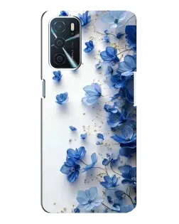 Чохол для OPPO A16 з картинкою «Блакитний квітковий каскад»