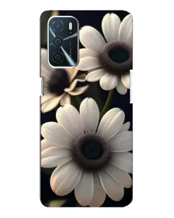 Чохол для OPPO A16 з картинкою «Білі маргаритки макро»