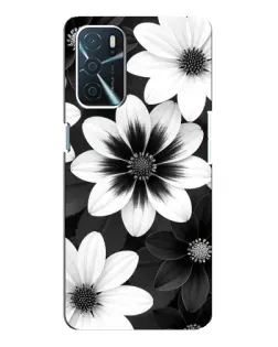 Чохол для OPPO A16 з картинкою «Монохромні айстри»
