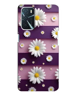 Чохол для OPPO A16 з картинкою «Ромашки на фіолетовому»